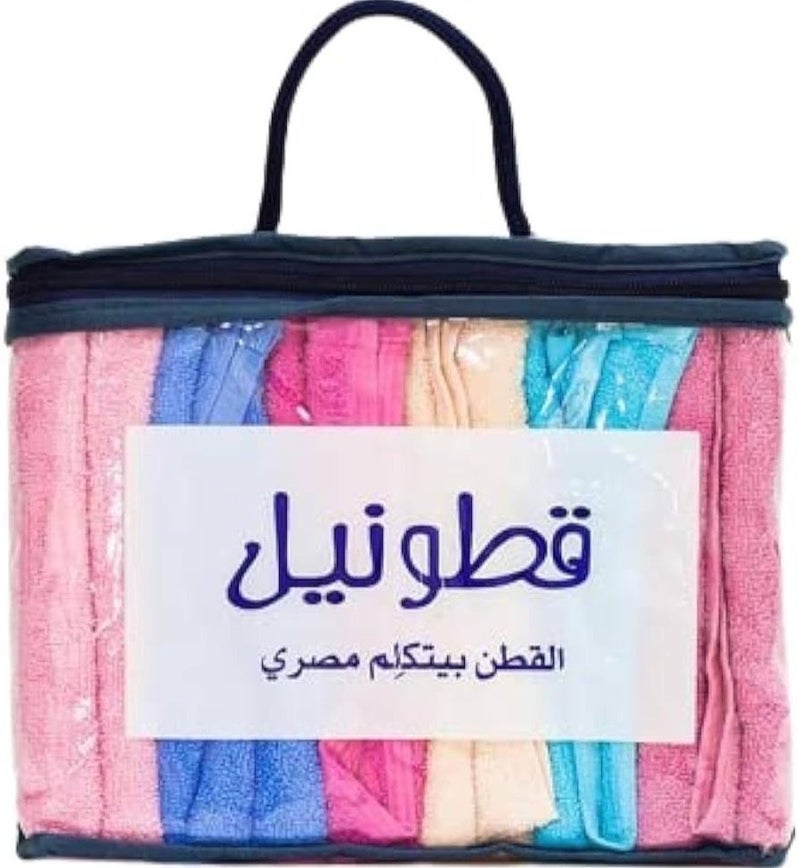 Cottonil® Hand Towels Bundle of 6 Different Colors (30 X 30 cm) - Image 4